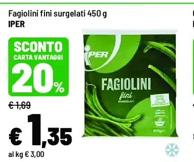 Fagiolini fini surgelati