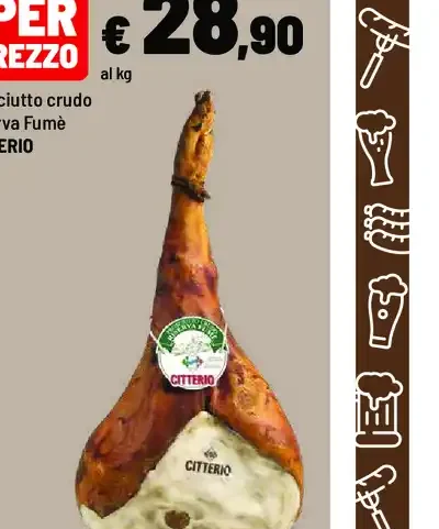 Prosciutto crudo Riserva Fumé