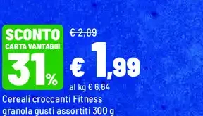 Cereali croccanti Fitness granola