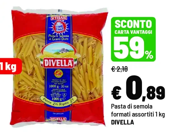 Pasta di semola formati assortiti