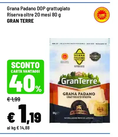 Grana Padano grattugiato