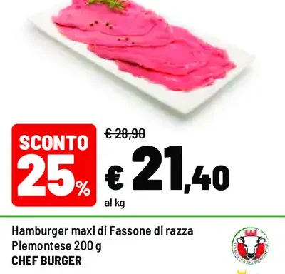 Fettine sottili di bovino adulto