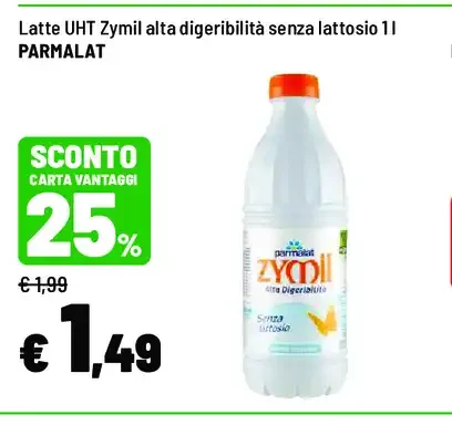 Latte UHT senza lattosio
