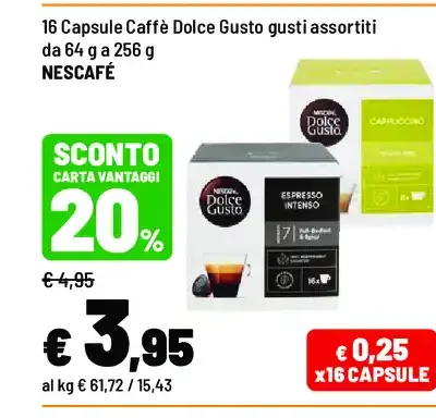 Capsule caffè Dolce Gusto