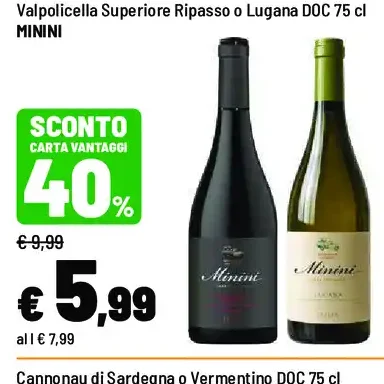 Valpolicella Superiore Ripasso o Lugana DOC