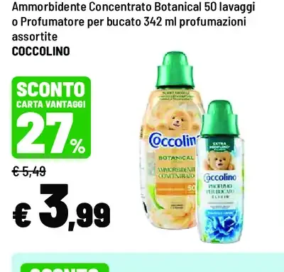 Ammorbidente concentrato Botanical Coccolino
