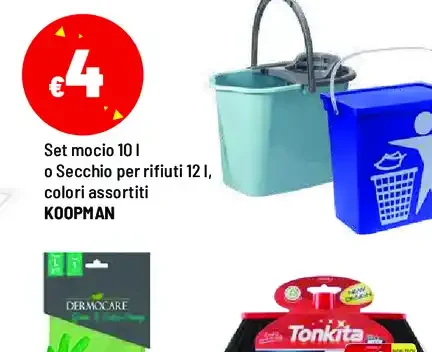 Set mocio o secchio per rifiuti