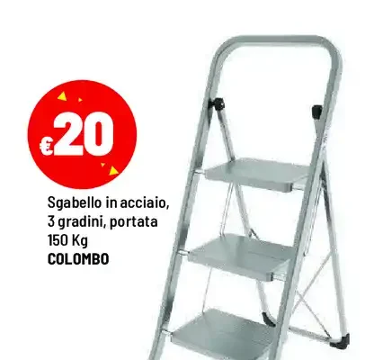 Sgabello in acciaio