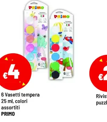 6 Vasetti tempera
