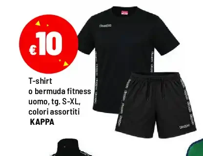 T-shirt o bermuda fitness uomo