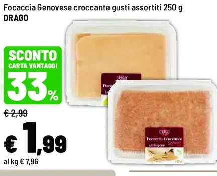Focaccia genovese croccante
