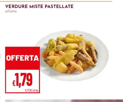 Verdure miste pastellate