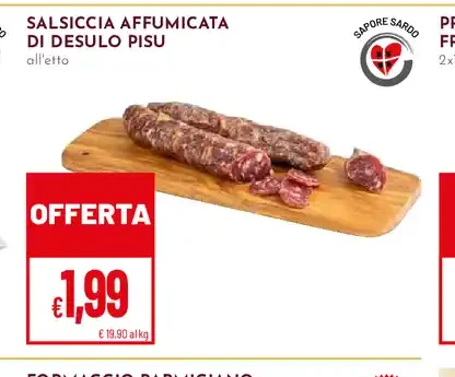 Salsiccia affumicata di Desulo Pisu