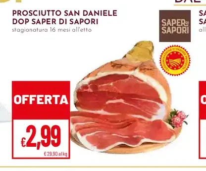 Prosciutto San Daniele DOP Saper di Sapori