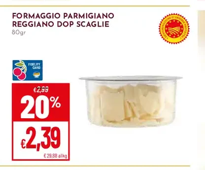 Formaggio Parmigiano Reggiano DOP Scaglie