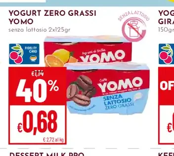 Yogurt zero grassi Yomo