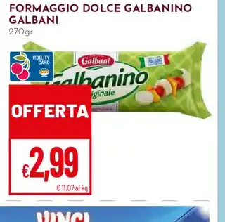 Formaggio dolce Galbanino Galbani