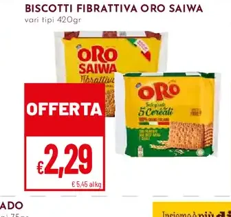 Biscotti frollativa Oro Saiwa