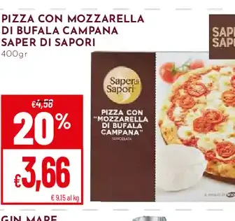 Pizza con mozzarella di bufala campana Saper di Sapori