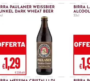 Birra Paulaner Weissbier Dunkel