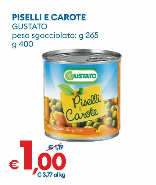 Piselli e carote