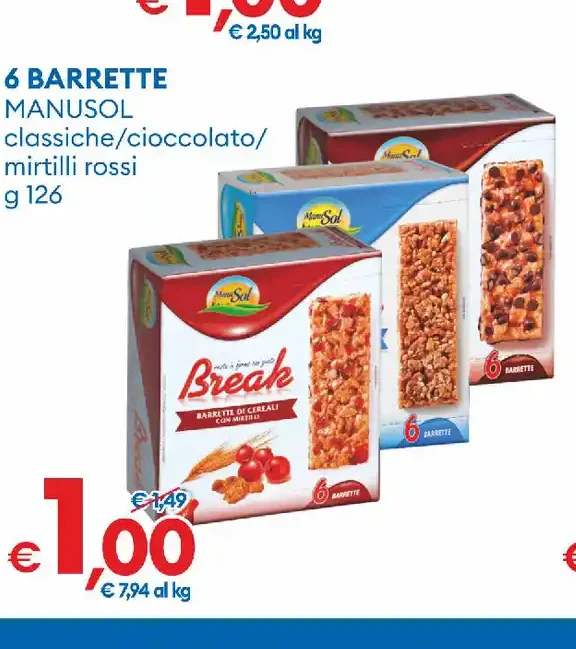 Barrette ai cereali assortite