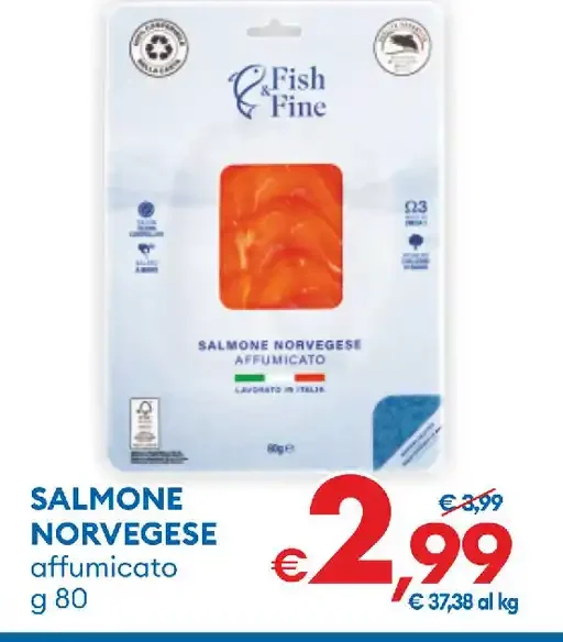 Salmone norvegese affumicato