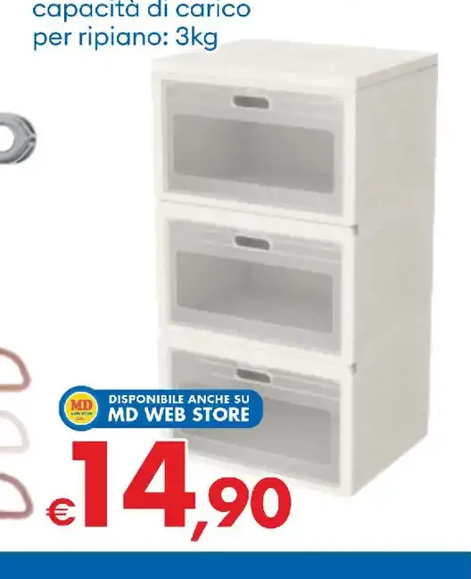 Organizer a ripiani