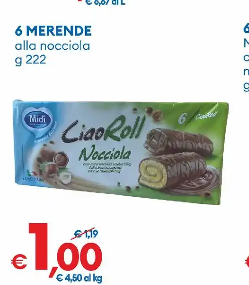 Merendine alla nocciola