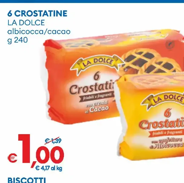 Crostatine albicocca/cacao