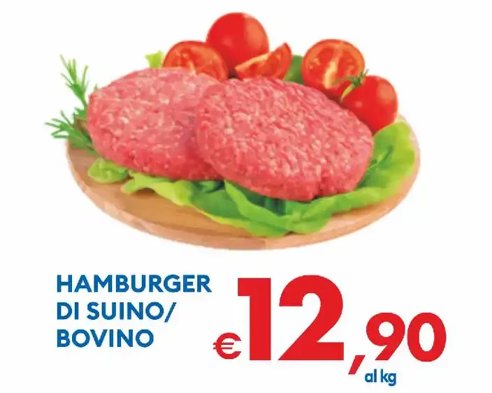 Hamburger di suino/bovino