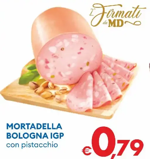 Mortadella Bologna IGP con pistacchio