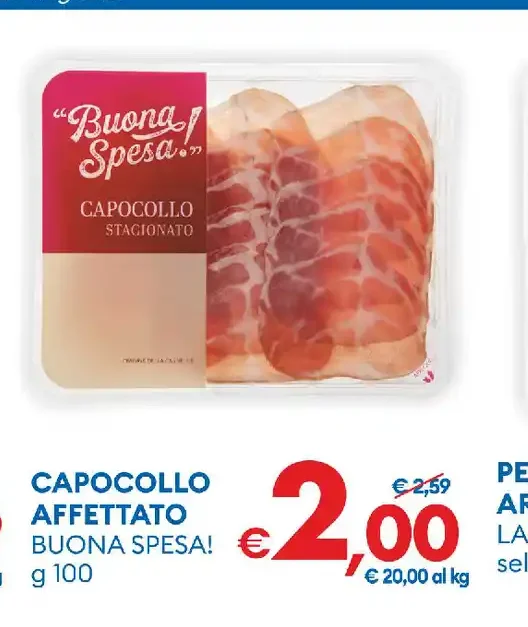 Capocollo affettato