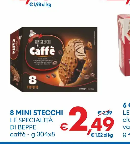 8 mini stecchi caffè