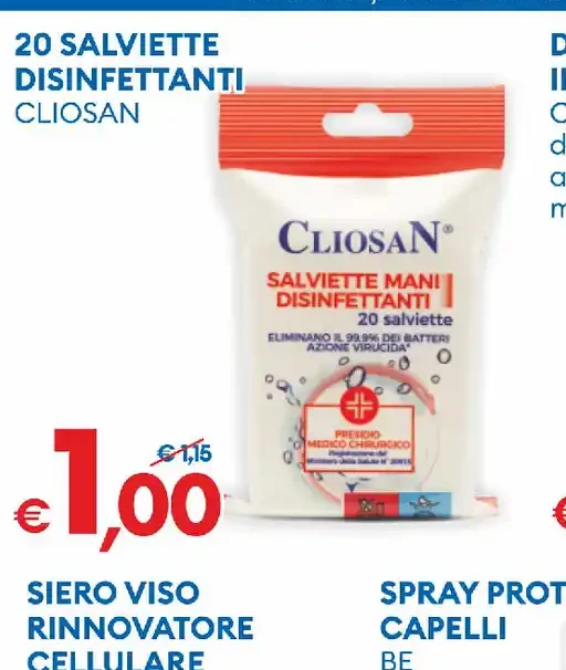 Salviette disinfettanti