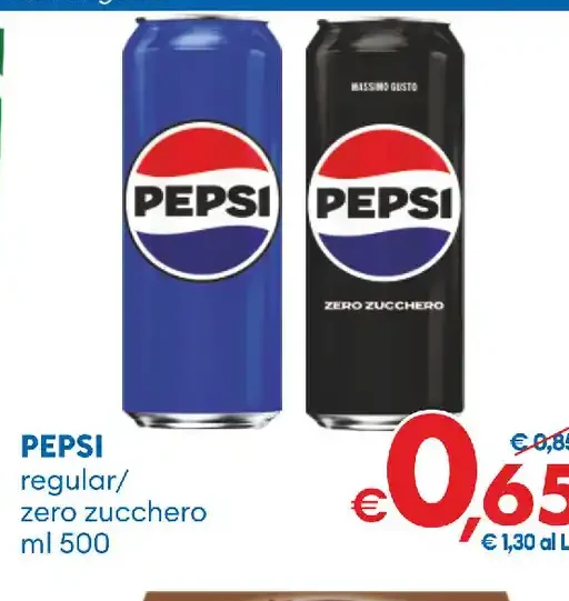 Pepsi regular o zero zucchero