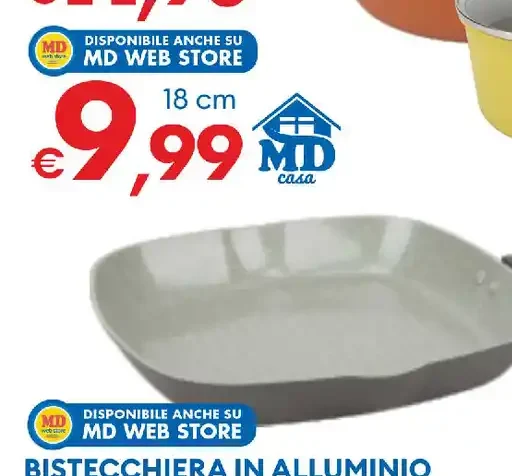 Casseruola tegame con manici