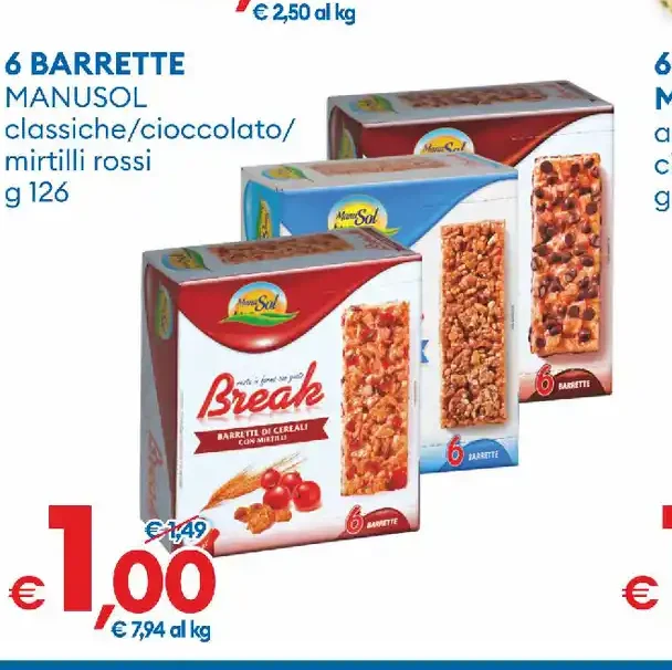 Barrette ai cereali assortite