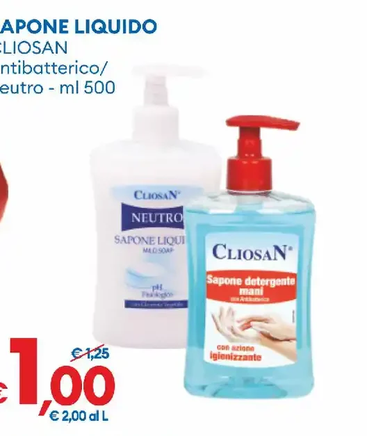 Sapone liquido antibatterico