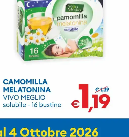 Camomilla melatonina