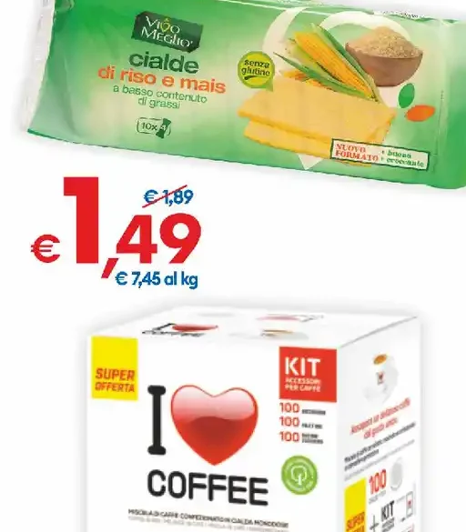 Cialde di riso e mais