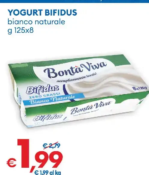 Yogurt Bifidus bianco naturale