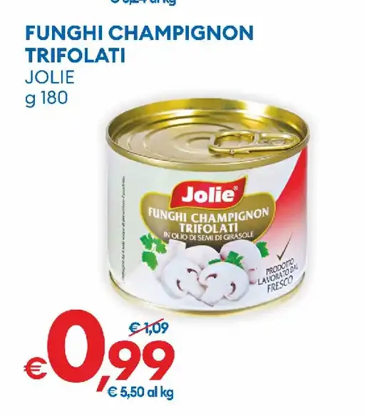 Funghi champignon trifolati