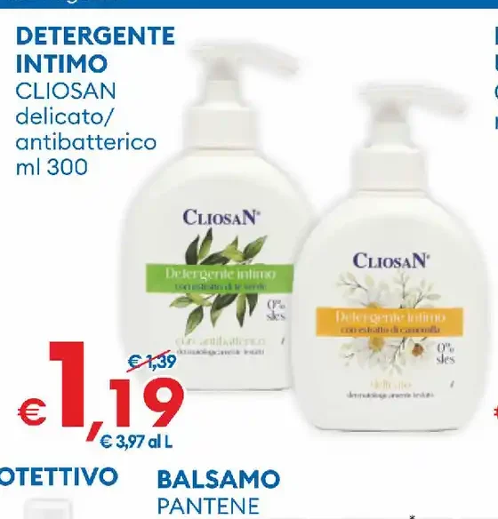 Detergente intimo Cliosan