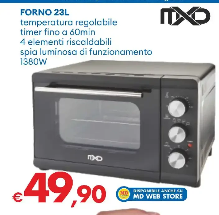 Forno elettrico 23L