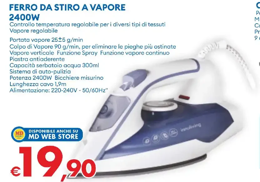Ferro da stiro a vapore