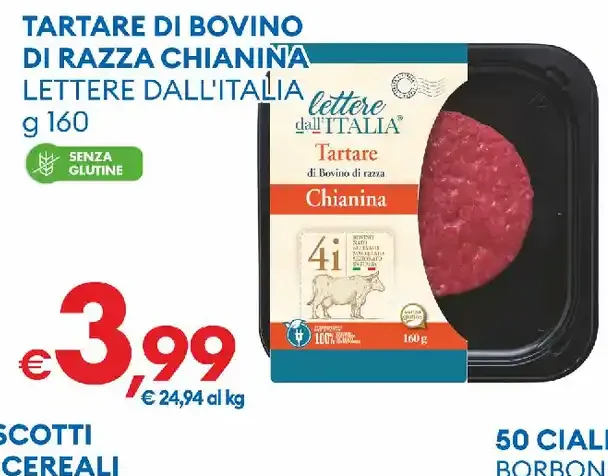 Tartare di bovino di razza Chianina Lettere dall’Italia