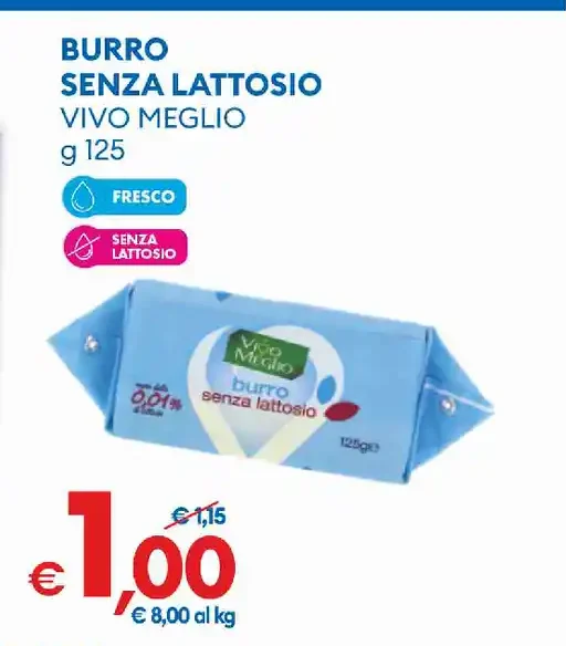Burro senza lattosio