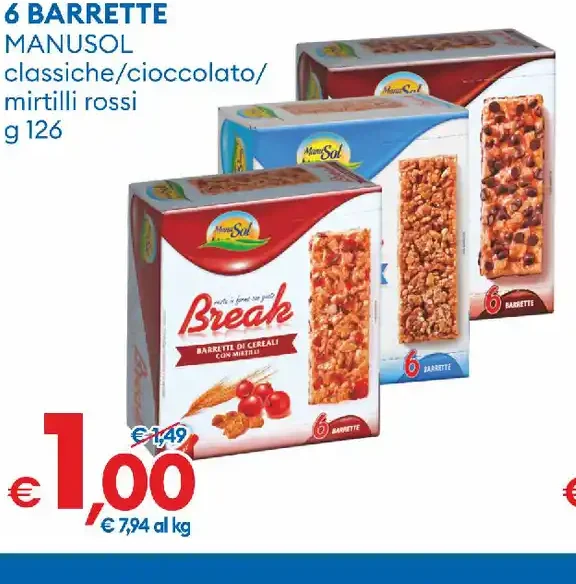 Barrette ai cereali assortite
