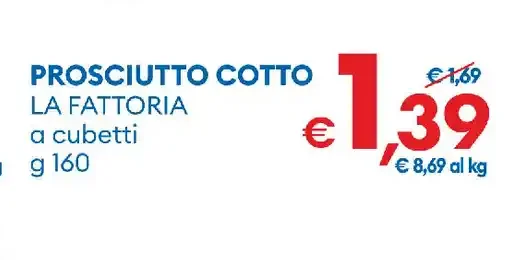 Prosciutto cotto a cubetti
